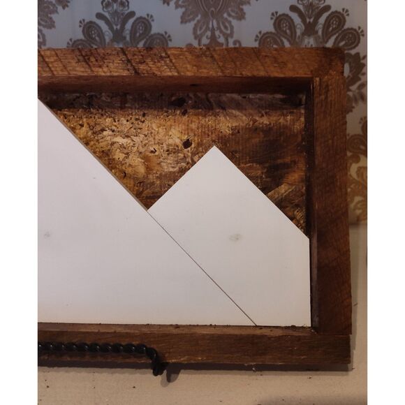 Handcrafted Rustic Reclaimed 3D Wood Mountain Art Wall/Slelf Leaner Home Decor - Picture 5 of 8